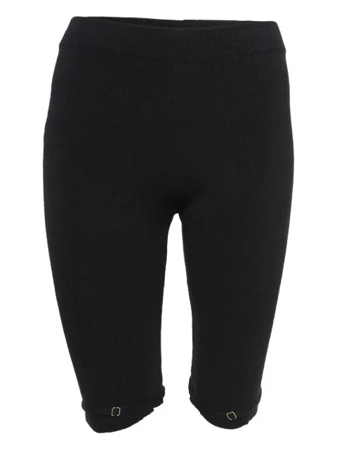 Jacquemus Pre-Owned ribbed detail shorts Black 1024173