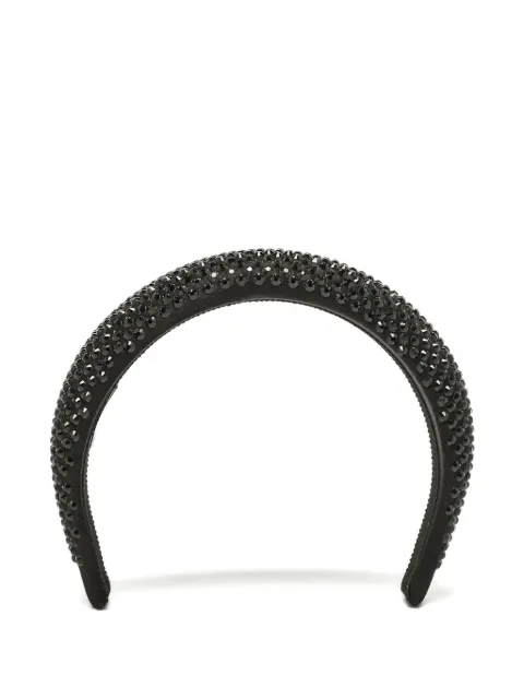 Prada Pre-Owned satin crystal-embellished headband 1116571
