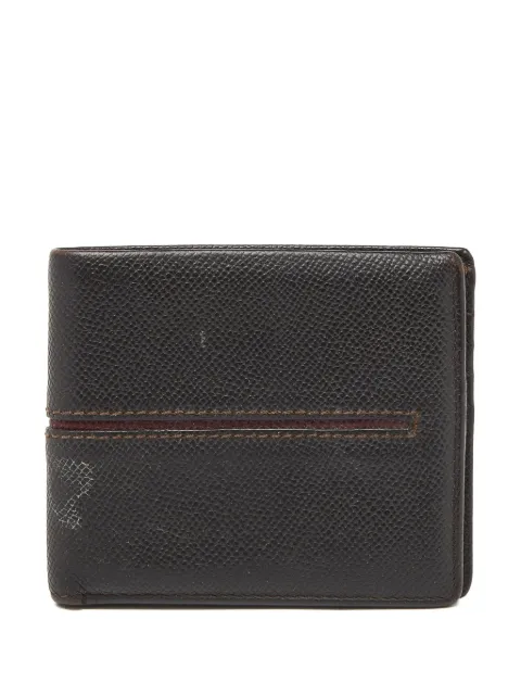 Tod's Vintage leather bi-fold wallet Brown 914419