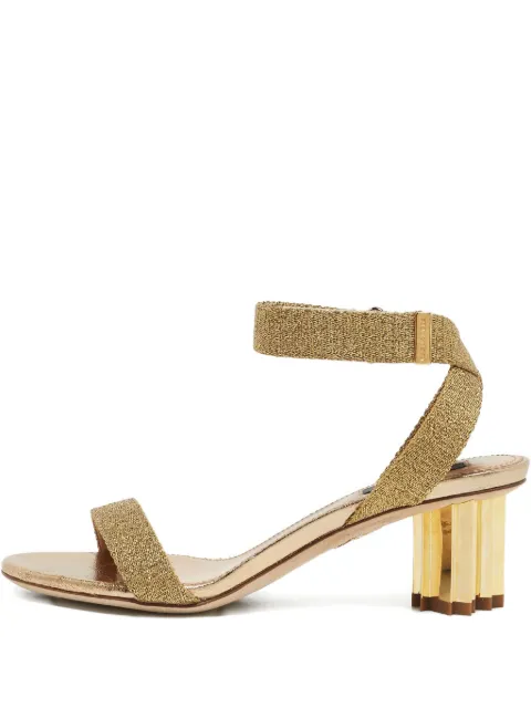 DSQUARED2 50mm lurex sandals Yellow 1130040