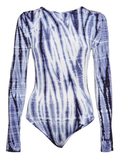 Ninety Percent tie-dye bodysuit Blue 1024499