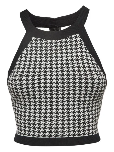 Nagnata houndstooth-pattern top Black 1024332