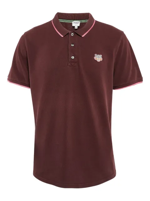 Kenzo Pre-Owned 2024 Tiger-embroidered polo shirt Red 1054527