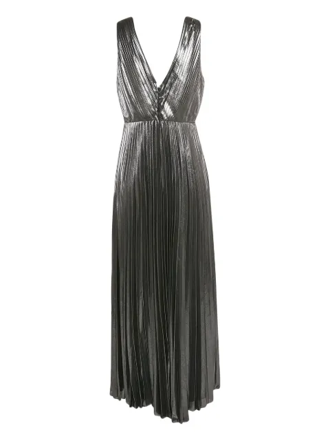 Aidan Mattox pleated maxi dress Grey 1093804