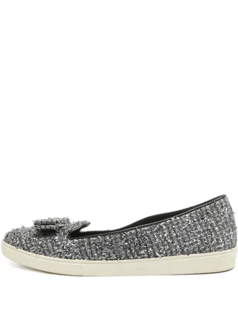 Ferragamo Pre-Owned bow-detailing sneakers Metallic 927684