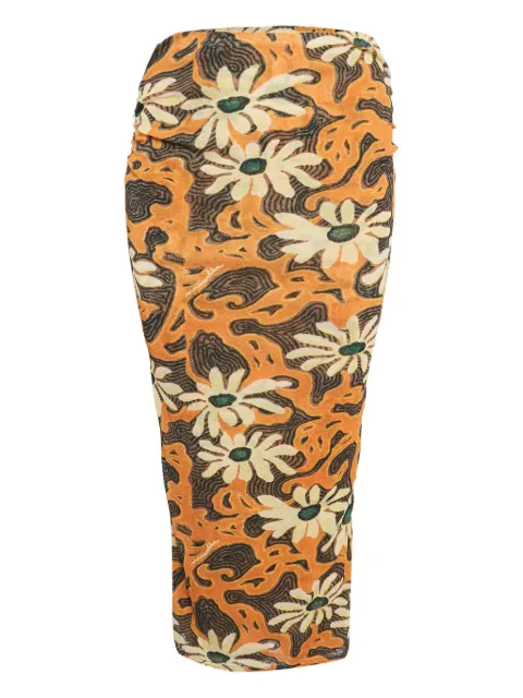 Nanushka daisy swirl skirt Orange 1042428