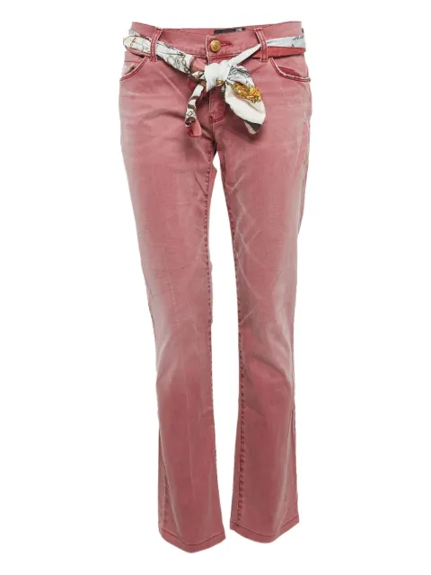 Love Moschino belted jeans Red 1044359