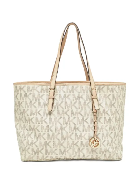 Michael Kors Vintage Jet Set monogram-print tote bag Neutrals 995797