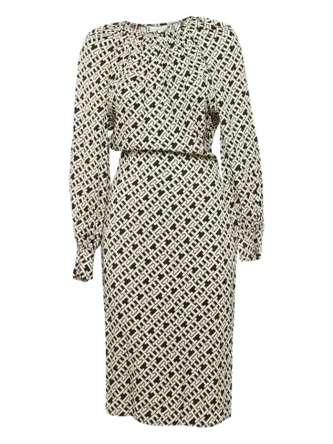 Tommy Hilfiger logo-print dress Neutrals 1063950