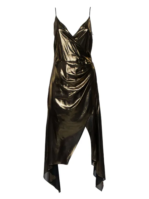 Haney asymmetric dress Brown 423298
