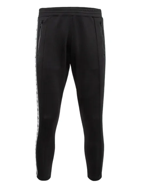 Moschino Pre-Owned logo-tape track pants Black 1010653