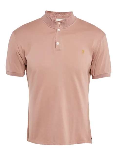 Alexander McQueen Pre-Owned piqué-weave cotton polo shirt Pink 1087616