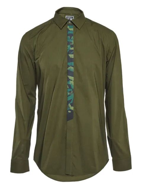 Kenzo Pre-Owned camouflage-stripe shirt Green 1011989