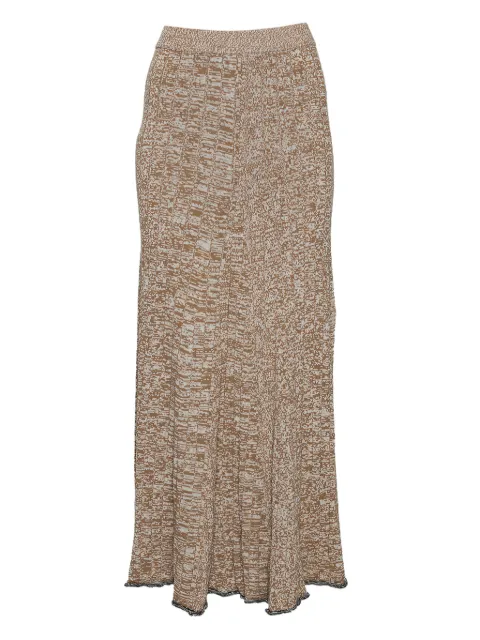 JOSEPH ribbed maxi skirt Brown 591951