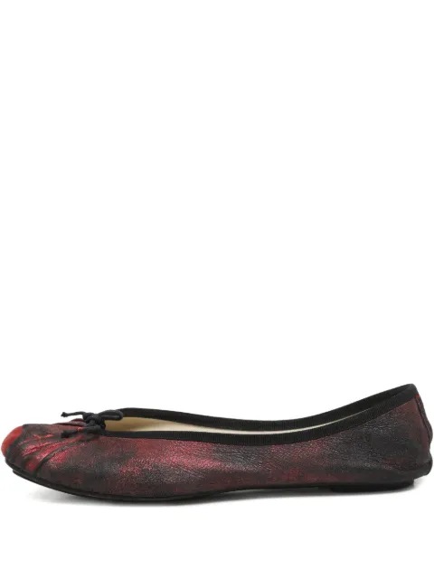 Repetto bow-detail leather ballet flats Black 1118827