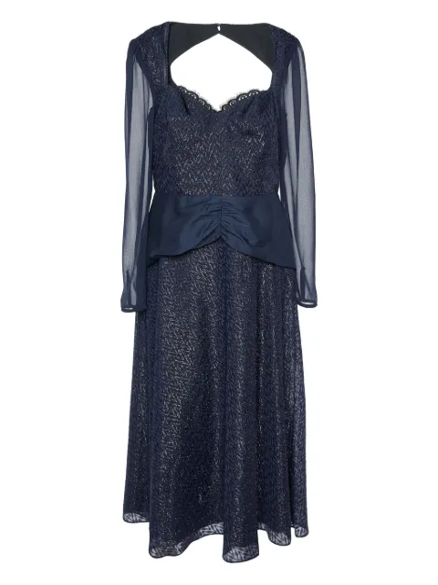 Self-Portrait 2023 fil-coupé dress Blue 901715