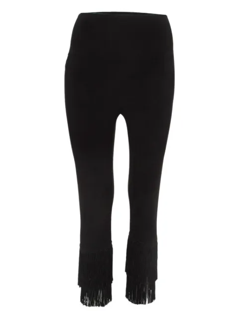 Norma Kamali Vintage fringed leggings Black 919112