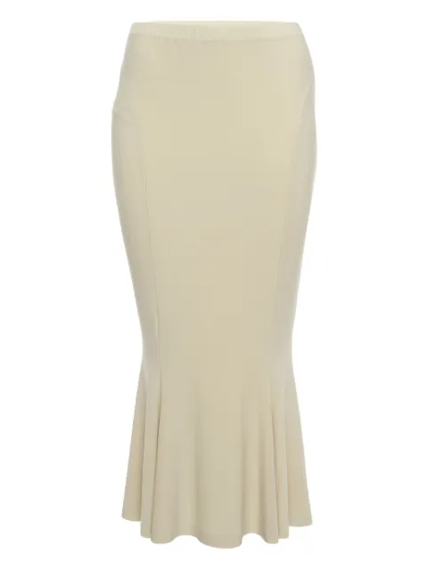 Norma Kamali mermaid hem midi skirt Neutrals 918938
