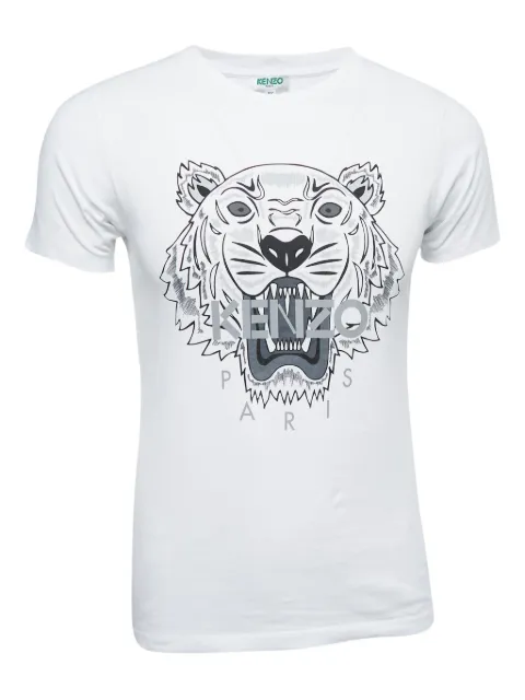 Kenzo Pre-Owned tiger-head T-shirt White 841190
