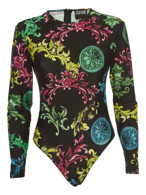 Versace Pre-Owned patterned bodysuit Black 918033