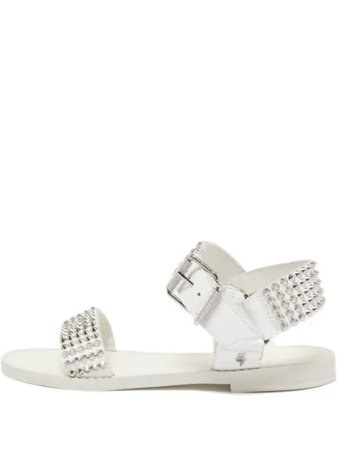 Zadig&Voltaire 2024 pre-owned studded leather sandals White 859285
