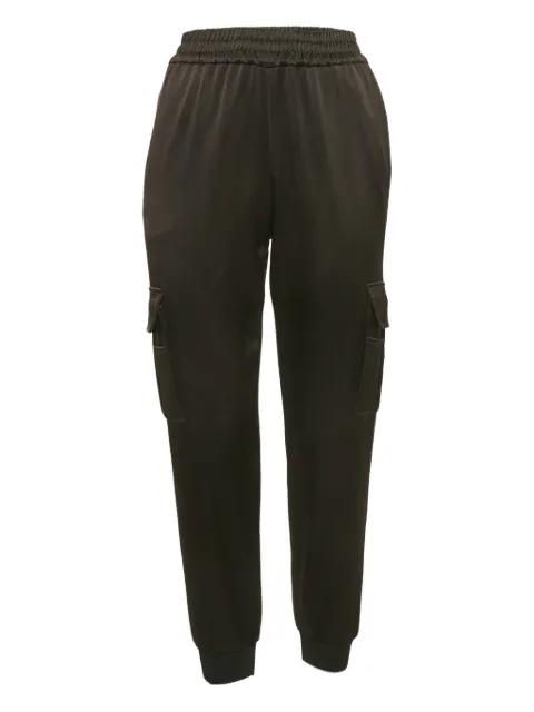 alice + olivia 2024 satin cargo trousers Black 1113768