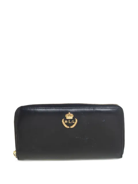 Polo Ralph Lauren Vintage leather zip wallet Black 440473