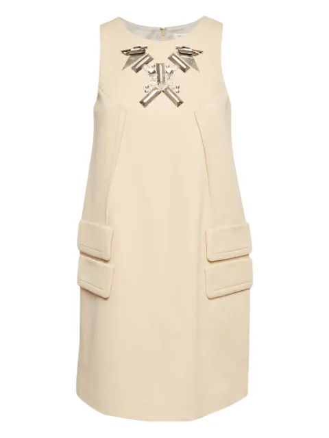 Paule Ka embellished mini dress Neutrals 1062430