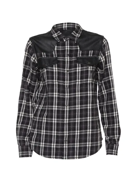 Current/Elliott plaid shirt Black 421579
