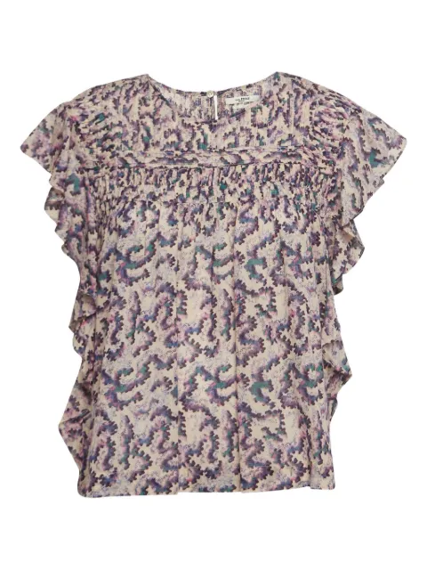 Isabel Marant Vintage ruffled top Purple 1003273