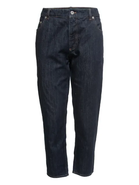 Miu Miu Pre-Owned patch-detail jeans Blue 763714