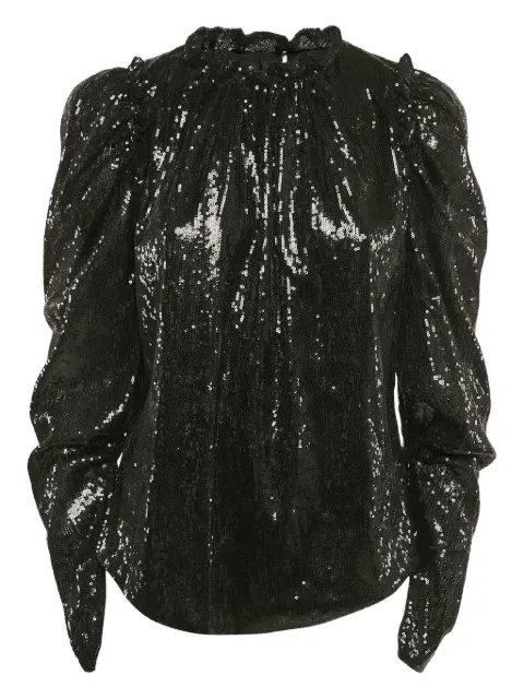 Ingie Paris sequin-embellished blouse Black 1098079
