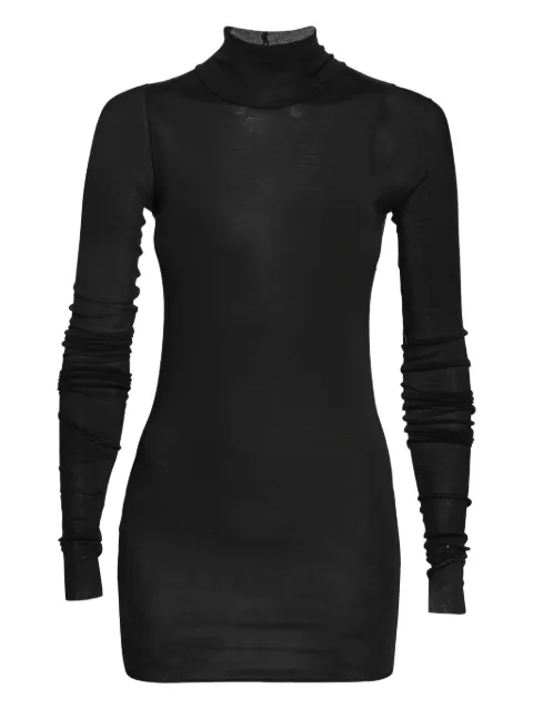 Rick Owens Lilies pre-owned long-sleeve turtleneck top Black 627577