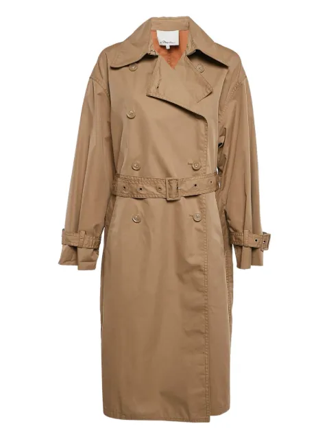 3.1 Phillip Lim pre-owned double-breasted trench coat Neutrals 1107583