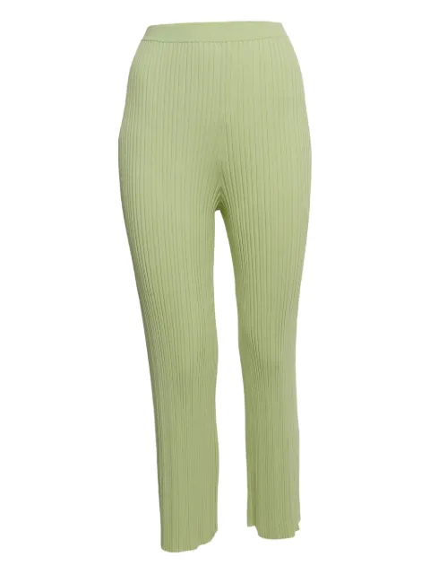 Dion Lee pre-owned ribbed knit trousers Green 918021