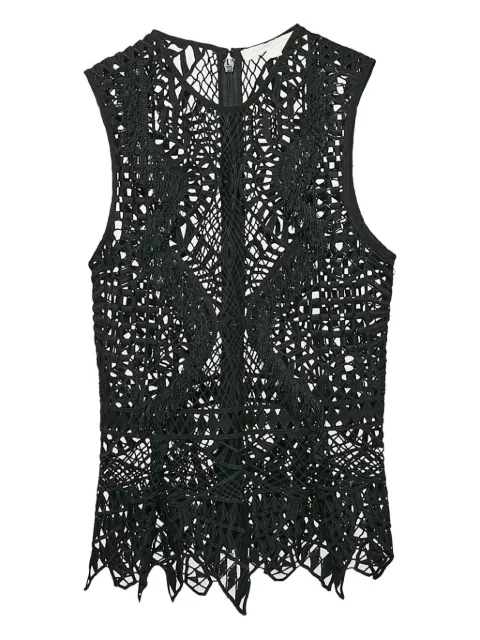 SIMKHAI lace peplum top Black 1076441