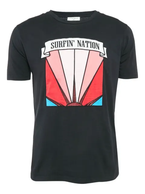 SANDRO graphic-print t-shirt Black 1092409