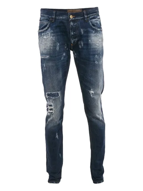 Dolce & Gabbana Pre-Owned distressed cotton jeans Blue 1121440
