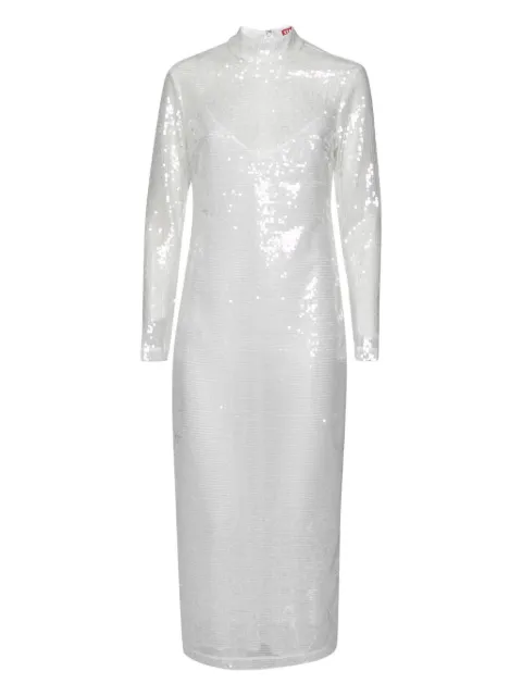 STAUD 2024 sequinned dress White 627583