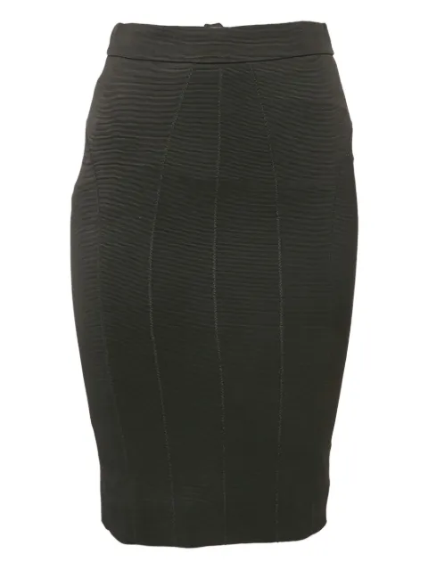 Dolce & Gabbana Pre-Owned stretch-crepe pencil skirt Black 1097150