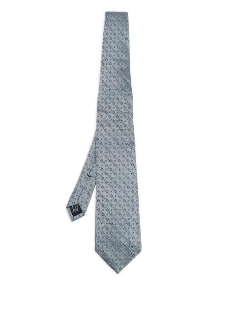 Gucci Pre-Owned silk patterned tie Grey 604393