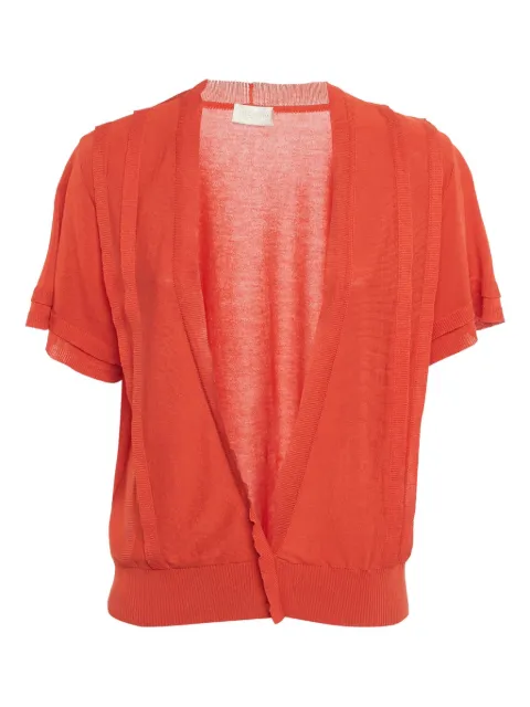 Valentino Garavani Pre-Owned short-sleeve V-neck cardigan Red 1105097