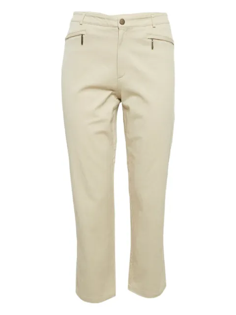 Burberry Pre-Owned tailored cotton trousers Neutrals 1088988