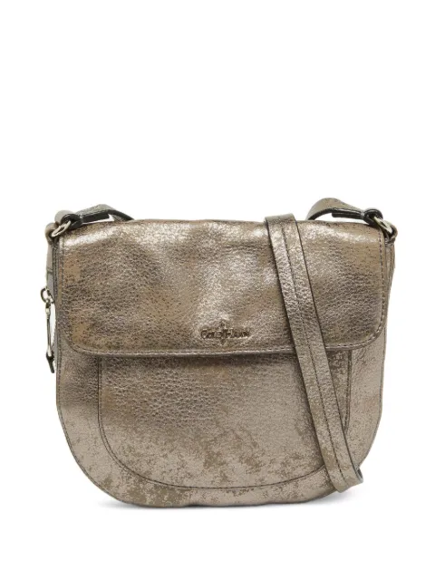 Cole Haan leather flap shoulder bag Silver 843808