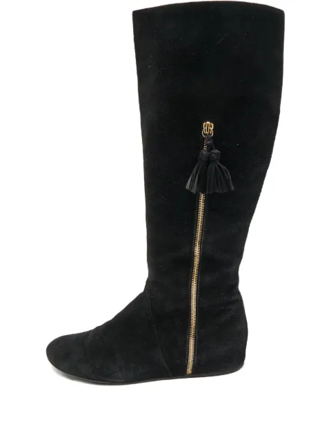 Stuart Weitzman tassel-detal suede boots Black 1114347