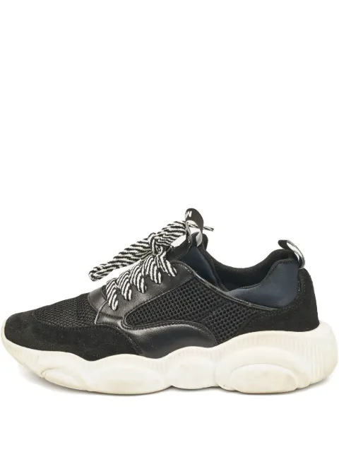 Moschino Pre-Owned leather sneakers Black 1077579