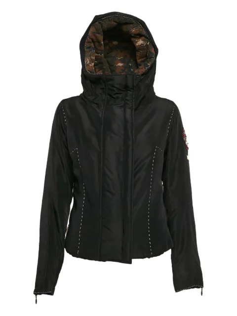 Calvin Klein embellished hooded jacket Black 1093528