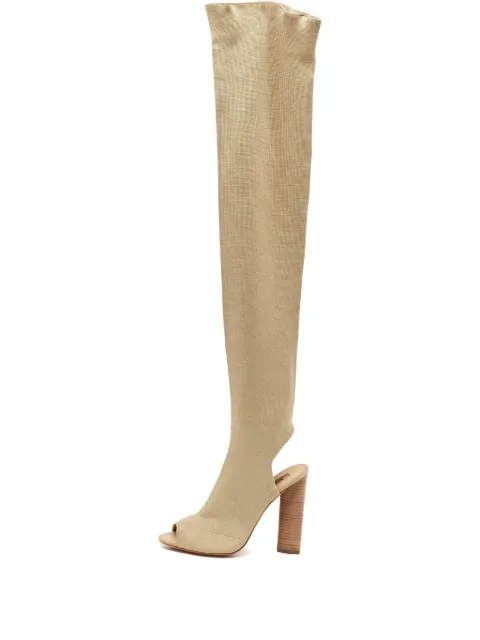 adidas Yeezy 2024 Knit Peeptoe Boots Neutrals 1120551