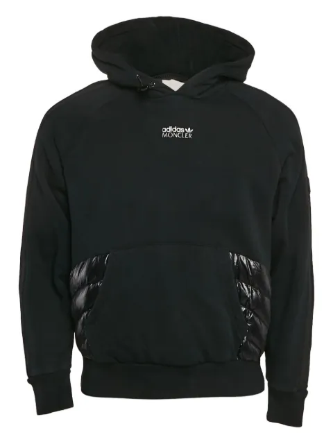 Moncler Vintage x Adidas 2024 quilted hoodie Black 1085225