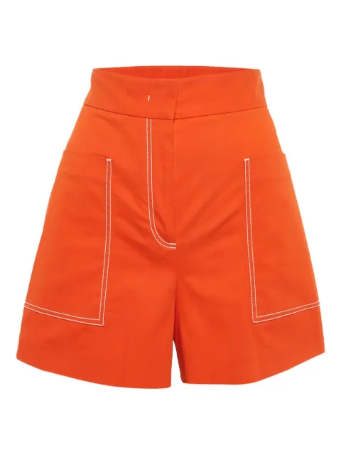 Missoni Pre-Owned contrasting-stitching shorts Orange 1111641